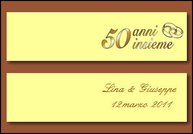 Bigliettini Nozze d� Oro